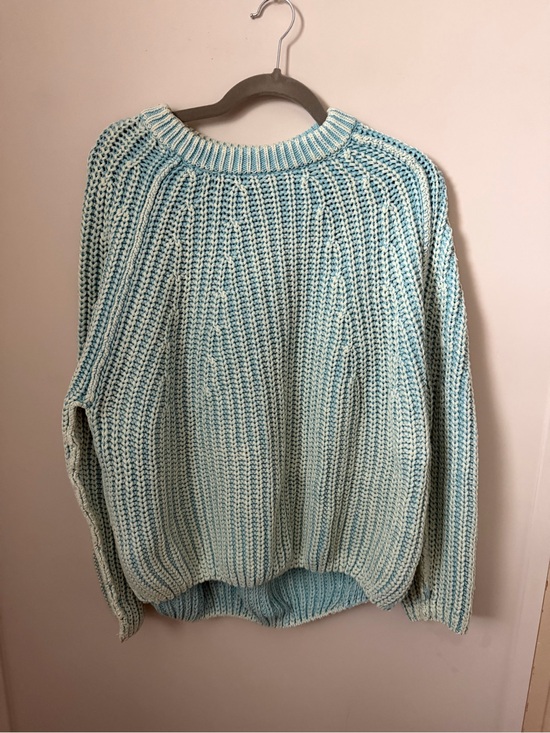 Free People Sweaters - Free People Light Blue Chunky Knit Women's Sweater